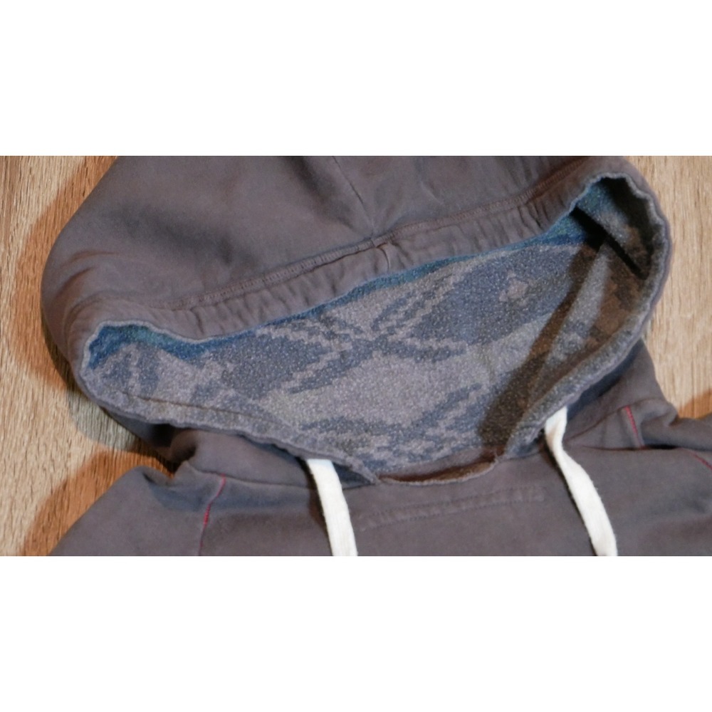 True Religion Mens Horseshoe Logo Pullover Hoodie Gray Purple Fleece Large USA - Picture 7 of 8